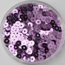 50g 5mm lentejuelas redondas sueltas de lentejuelas para coser boda luz para artesanías violeta 2024 - compra barato