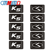 10pcs Car Styling 3D Epoxy K5 Logo Decal Emblem Car Sticker FOR KIA K2 K3 K5 k9 Sorento Sportage R Rio Soul Auto Accessories 2024 - buy cheap