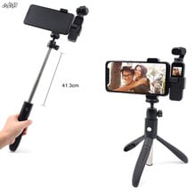 3 in 1 mini desktop tripod selfie stick & camera phone clip Extend bracket for dji Osmo Pocket 2 / pocket 1 gimbal camera 2024 - buy cheap