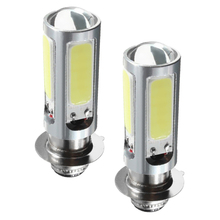 Faro LED blanco H6M COB para motocicleta/ATV, luz antiniebla, 2 piezas, 6000K, P15D25-1 PX15d 2024 - compra barato