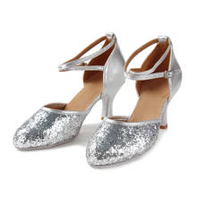 Size 34-41 New Closed Toe Dance Shoes/Ballroom Tango Latin Danceing Shoes For Women Girls/Ladies Salsa Shoes 5CM Heels 2024 - buy cheap