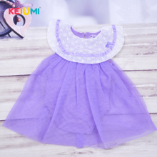 KEIUMI-vestido de verano para niña recién nacida, traje informal escalonado sin manga, color púrpura 2024 - compra barato