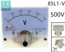 1 шт. 85L1-V 500V AC Аналоговый вольтметр Панель измеритель напряжения 64*56 мм 2024 - купить недорого