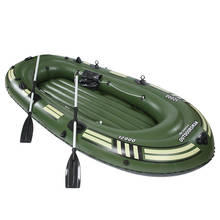 3-5 person 270cm length pvc inflatable boat fishing raft boat kayak rowing boat paddle air pump seat cushion bag rubber dinghy 2024 - buy cheap