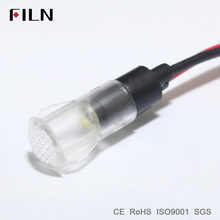 FL1P-8QW-2 8mm diameter plastic amber white red green plastic 120v 220v 12v led pilot light with 20cm cable 2024 - buy cheap