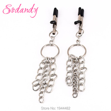 SODANDY Metal Nipple Clamps Tweezers Erotic Novelty Adult Game Breast Clips For Couples Flirting Sex Toys Bondage Restraints 2024 - buy cheap