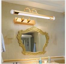 Luminária de espelho para banheiro, 41cm/54cm/67cm, impermeável, retrô, dourado, gabinete, iluminação led de parede, lâmpada led, lâmpada de parede 2024 - compre barato