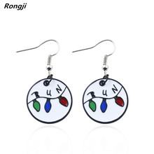 Rongji jewelry Stranger Things Letter RUN earrings charm fashion jewelry men women Gift 2024 - buy cheap