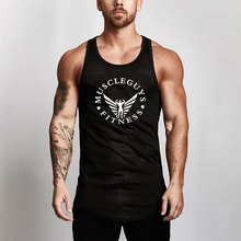 Muscleguys-Camiseta sin mangas de malla para gimnasio para hombre, camisa de culturismo canotte, camiseta de Fitness de secado rápido, 2020 2024 - compra barato