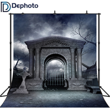 Dephoto Halloween Theme Backdrop Mysterious Door Hallowmas Party Decoration Photography Background Customized Photo Studio Prop 2024 - buy cheap