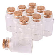 24pcs 30*50*17mm 20ml Mini Glass Wishing Bottles Tiny Jars Vials With Cork Stopper wedding gift 2024 - buy cheap