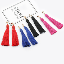 Women Long Bohemian Tassle Earrings Female Trendy Boho Dangle Earrings Hanging Drop Earrings For Women Wedding Brincos Jewelry 2024 - buy cheap