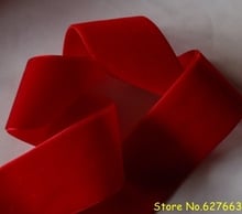 1-1/2'' 38mm Red Velvet Ribbon Free Shipping 2024 - buy cheap