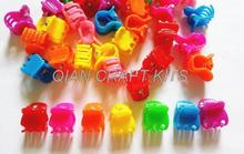 500pcs Mix rainbow color Mini hair claw Clips for dolls or girls - size 12mm*16mm little kids hair accessories 2024 - buy cheap