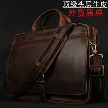 Роскошный итальянский мужской портфель из натуральной кожи, деловая сумка, кожаный портфель для ноутбука, Мужская наплечная сумка, сумка-мессенджер, сумка-тоут 2024 - купить недорого
