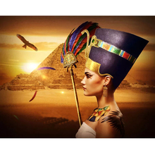 Новое поступление, алмазная вышивка, Пирамида египетского женщины, «сделай сам», алмазная живопись, вышивка крестиком, полная квадратная Алмазная мозаика, декор комнаты 2024 - купить недорого