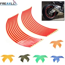 Pegatina para motocicleta de Motocross, 16 Uds., para la mayoría de motocicletas con llanta de rueda automática de 17 pulgadas/18 pulgadas, pegatinas para motocicleta 2024 - compra barato