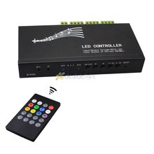 DC12V-24V 18A 3 channel Sound Music  RGB LED Controller with IR 20 Key Remote 2024 - buy cheap