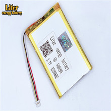 Bateria lipo de lítio polímero, plugue 1.0-4p 506090 3200mah 3.7v de alta qualidade recarregável tablet pc 7 polegadas mp4 mp5 bateria 2024 - compre barato