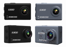 Экшн-камера SOOCOO S300, 4K, 30 кадров/с, сенсорный ЖК-дисплей 2,35 дюйма, дистанционное управление, водонепроницаемая Спортивная Wi-Fi видеокамера с широким объективом 170 градусов 2024 - купить недорого