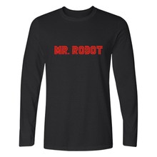Camisetas de la fsociedad Mr Robot para hombre y mujer, camisas deportivas de hip hop, camiseta informal de cuello redondo, camiseta de manga larga, sudadera 2024 - compra barato