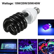 15 w/20 w/30 w/w AC220V 40 E27 Fase UV Sprial de Poupança de Energia Lâmpada de Luz lâmpada de luz Negra UV Luz Roxa