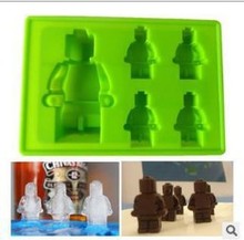 1PC Silicone Candy Soap Molds & Ice Cube Trays 4 + 1 Robot Chocolate Strawberry Bar Jello Mold Shapes 2024 - buy cheap