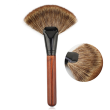 BBL 1 Piece Large Fan Makeup Brush Professional Face Highlighting Powder Brush Contouring Bronzer Cheekbones Brush Make Up Tool 2024 - compre barato