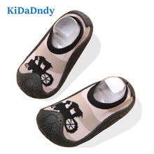 KiDaDndy Newborn cartoon anti-slip socks cute baby boys girls children socks anti-sliding soft leather shoes indoor socks WS405 2024 - buy cheap