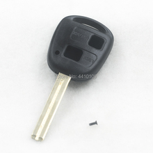 46 мм Корпус ключа дистанционного управления с необработанным лезвием, замена корпуса ключа для Toyota Land Cruiser Prado Previa 20 шт./лот 2024 - купить недорого