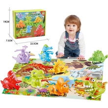 Tobogán de dinosaurio para niños y niñas, juguete de inercia por presión, pequeño, regalo de cumpleaños y Navidad 2024 - compra barato
