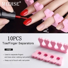 MIZHSE 10pcs Nail Art Toes Separator Fingers Foots Sponge Soft Gel UV Nail Art Manicure Pedicure Professional Nail Gel Tools 2024 - buy cheap
