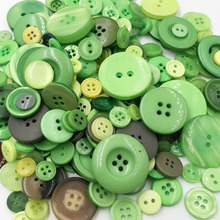 Olive green mix size 50 Gram DIY Making Hand Knitting doll's clothing Buttons Resin Promotions Mixed Sewing Scrapbook PT226 2024 - buy cheap