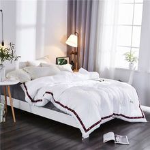 New 100% White Superfine Fiber Winter Quilts Comforter Polyester Blanket Duvet Filling With Cotton Cover Twin Queen King Size 2024 - buy cheap