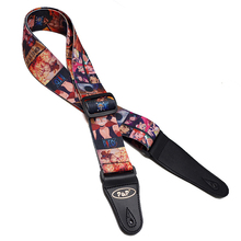 One Piece Pattern Guitar Strap Electric Guitar Acoustic Guitar Folk Guitar Bass Strap 2024 - buy cheap