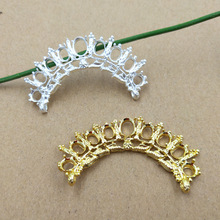 Conectores de joyería de aleación de Metal para fabricación de joyas, joyería de Color dorado/plateado, 20 Uds., 58mm 2024 - compra barato