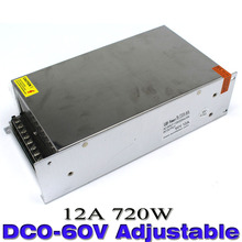 Regulation Switching Switch Power Supply DC0-60V 12A 720W Voltage Transformer 220V AC-DC 0-60V SMPS For CNC CCTV Machine 2024 - buy cheap