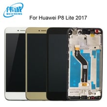 LCD Sensor With Frame For HUAWEI P8 Lite 2017 LCD Display Screen Replacement For Huawei P9 Lite 2017 LCD SCreen PRA-LA1 PRA-LX1 2024 - buy cheap