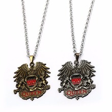 British Rock Band Necklaces Men Metal Long Chain Pendant Necklace Women Accessories Jewelry collares 2024 - buy cheap