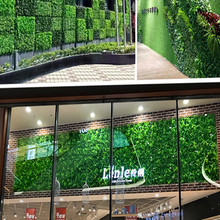 Artificial Grass Lawn Turf Simulation Plants Landscaping Flower Wall Green Plastic Lawn Door Shop Image Backdrop Grass Flores 2024 - buy cheap