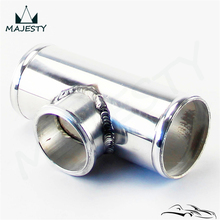 Tubo adaptador de alumínio bov, tubo em t de alumínio para 35 psi tipo s/rs bov prata, l = 150mm 5/8 "a 2.5", 63mm 2024 - compre barato
