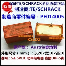 100%Original New TE TYCO SCHRACK PE014005 5VDC PE014012 12VDC PE014024 24VDC 5A/250VAC 5PINS Power Relay 2024 - buy cheap