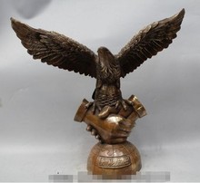 Estatua de bronce feng shui chino de 21 ", Águila en vuelo grande, 318 2024 - compra barato