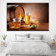 Paintings Wheat Modern Wall Art Home Decoration Canvas Hd Print Posters Beer For Living Room Modular Cuadros Picture Framework 2024 - buy cheap