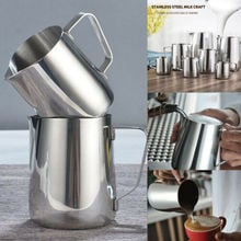 Stainless Steel Milk Frothing Jug Frother Coffee Latte Container Pitcher 150-600 ML 3 Sizes 2024 - buy cheap