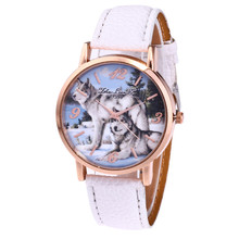 Relógio feminino de quartzo, relógio analógico de quartzo da moda para mulheres com pulseira de couro 2024 - compre barato