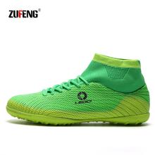 Zapatos de fútbol altos para hombre, botas de entrenamiento con pinchos largos TF/FG/AG, zapatos de fútbol resistentes para niños, tacos de fútbol de alta calidad 2024 - compra barato