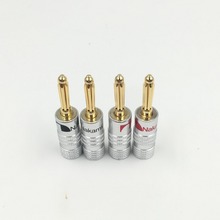 4pcs/lot New High quality 24K Gold Nakamichi Speaker Banana Plugs pure copper Audio Jack Connector Free Drop Shipping 2024 - buy cheap