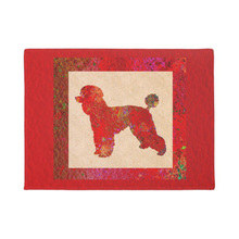 Red Poodle Doormat Home Decoration Entry Non-slip Door Mat Rubber Washable Floor mat 2024 - buy cheap