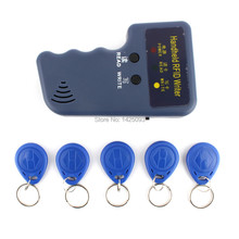 Handheld 125Khz RFID Card Reader Copier Writer Duplicator Programmer ID Card Copy + 5pcs EM4305 each Writable tags 2024 - buy cheap